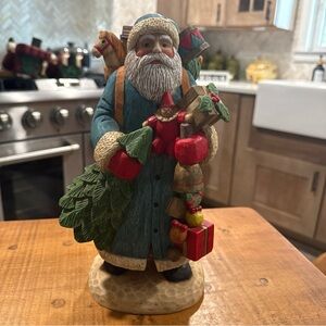 Charming Holiday Santa Figurine with Gifts
